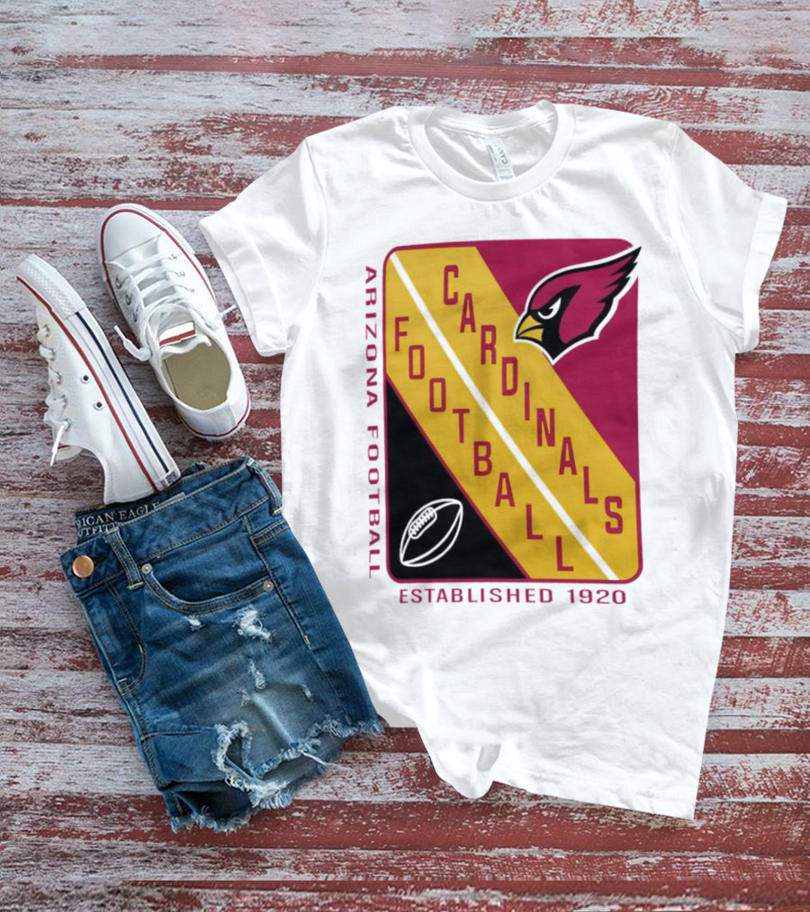 Arizona Cardinals Football Established 1920 Starter Shield T-Shirt