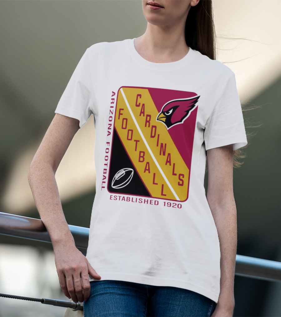 Arizona Cardinals Football Established 1920 Starter Shield T-Shirt