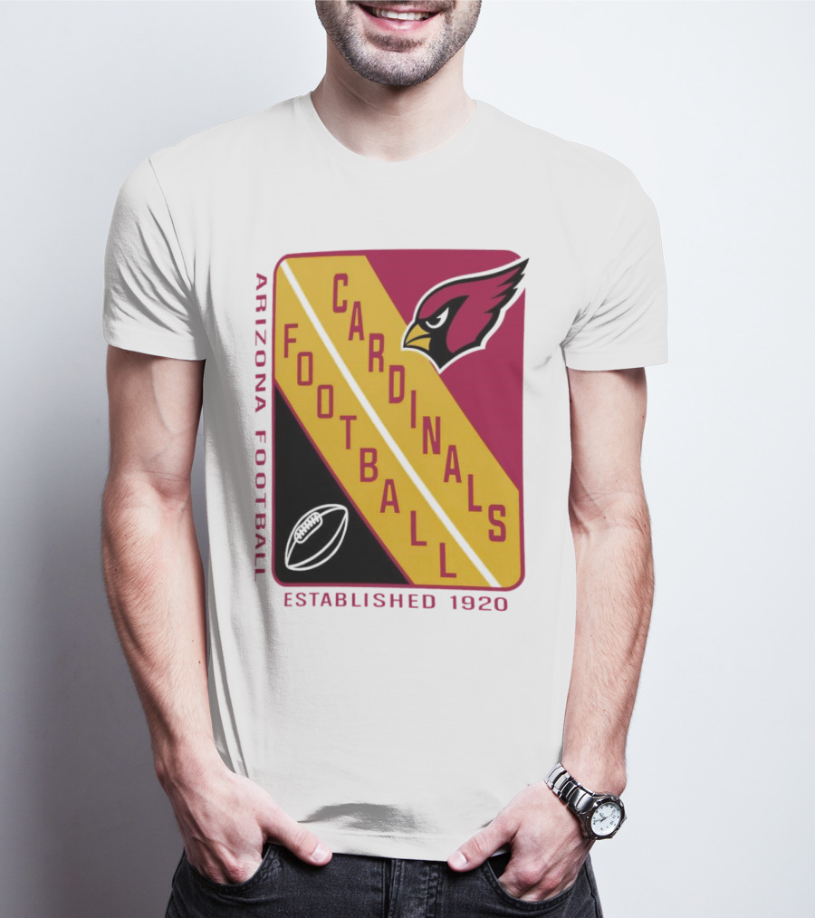 Arizona Cardinals Football Established 1920 Starter Shield T-Shirt