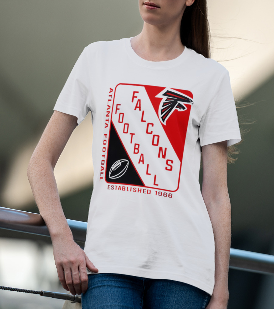 Atlanta Falcons Football Established 1966 Shield T-Shirt