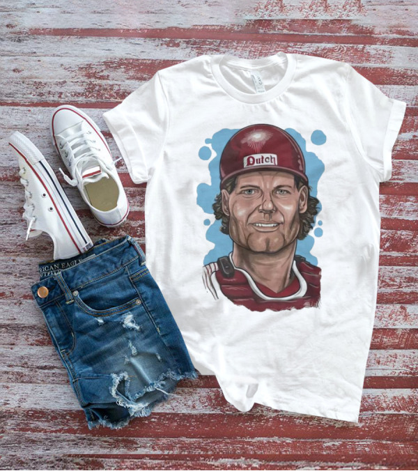Darren Daulton Philadelphia Phillies Dutch Cartoon T-Shirt