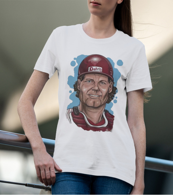 Darren Daulton Philadelphia Phillies Dutch Cartoon T-Shirt