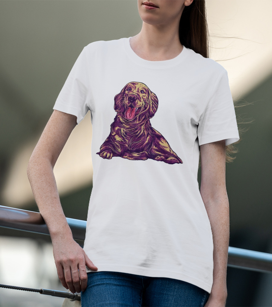 Golden Retriever Cute Dog T-Shirt