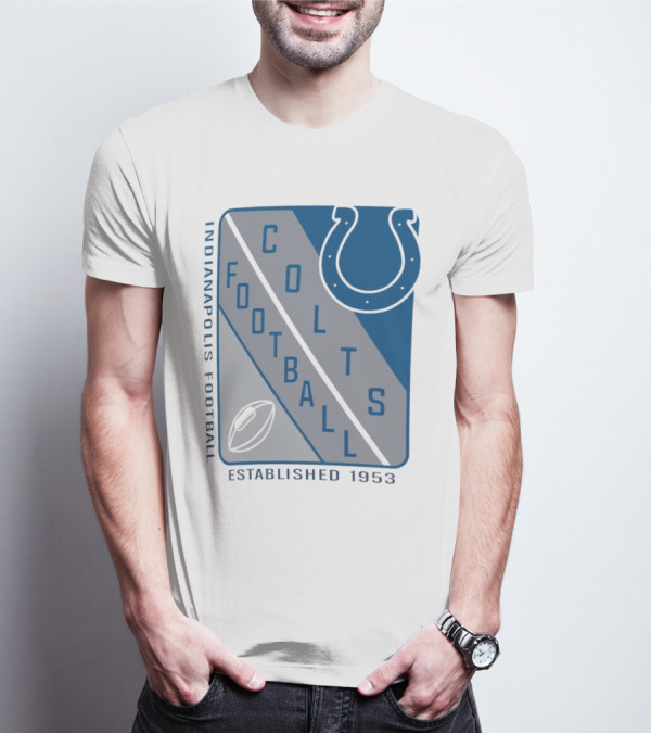 Indianapolis Colts Football Shield Established 1953 T-Shirt