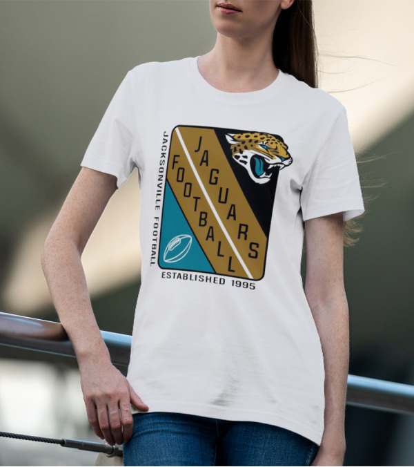 Jacksonville Jaguars Football Established 1995 Jaguars Football T-Shirt