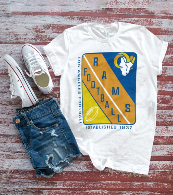 Los Angeles Rams Football Established 1937 T-Shirt