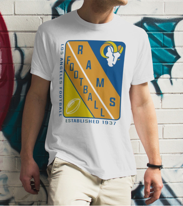 Los Angeles Rams Football Established 1937 T-Shirt