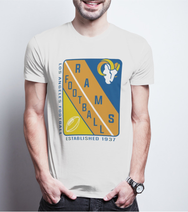Los Angeles Rams Football Established 1937 T-Shirt