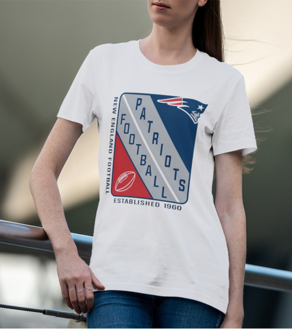 New England Patriots Football Established 1960 Shield T-Shirt