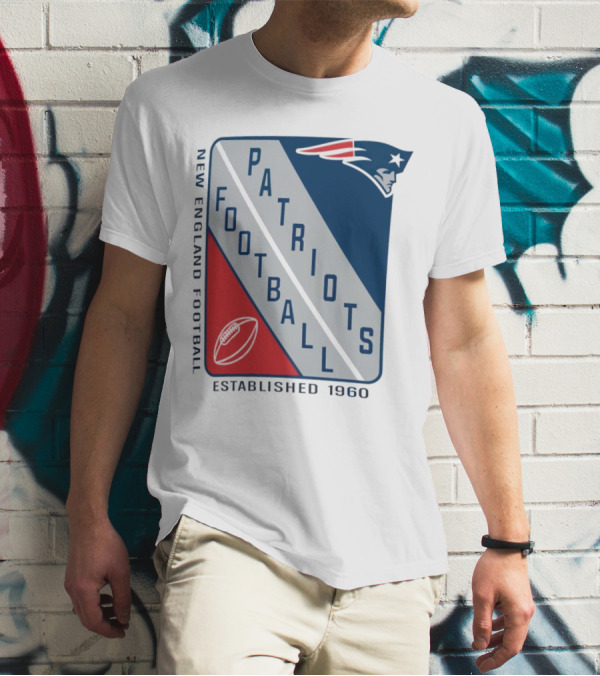 New England Patriots Football Established 1960 Shield T-Shirt