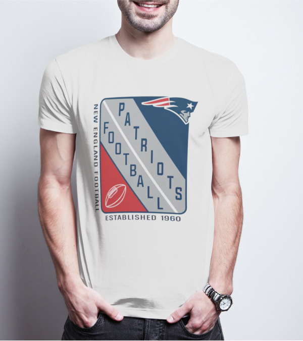 New England Patriots Football Established 1960 Shield T-Shirt