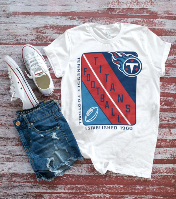 Tennessee Titans Football Established 1960 NFL Shield T-Shirt
