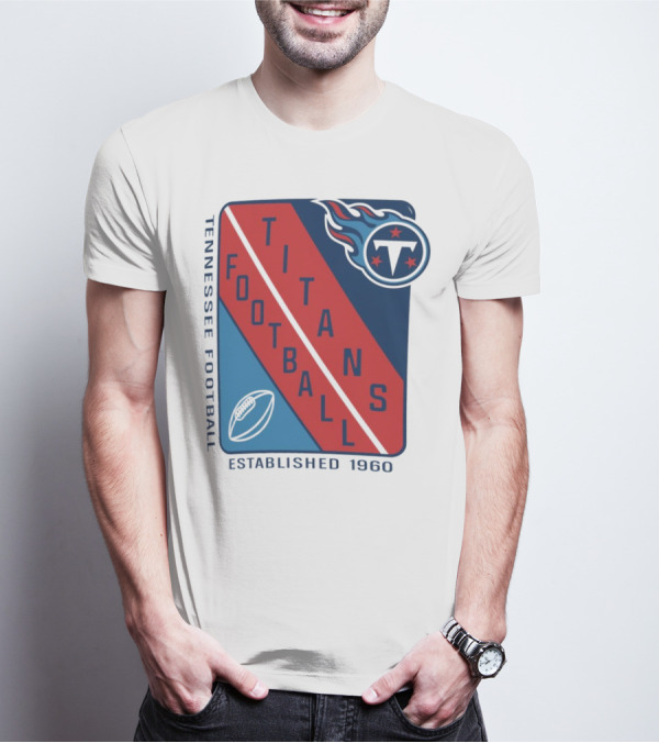 Tennessee Titans Football Established 1960 NFL Shield T-Shirt