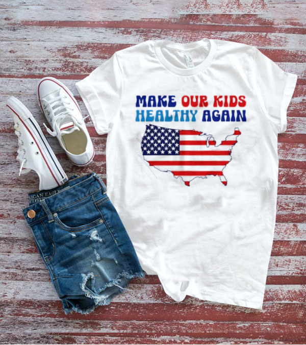Make Our Kids Healthy Again United States Map T-Shirt