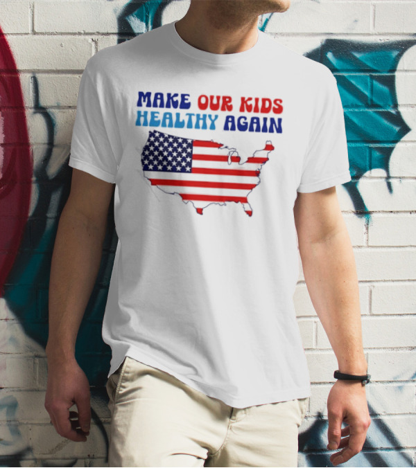 Make Our Kids Healthy Again United States Map T-Shirt