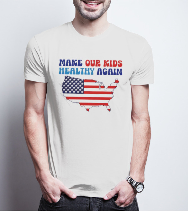Make Our Kids Healthy Again United States Map T-Shirt