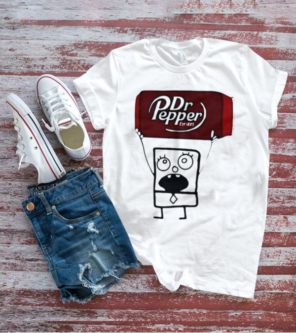 Dr Pepper Est 1885 Character Holding Red Can T-Shirt