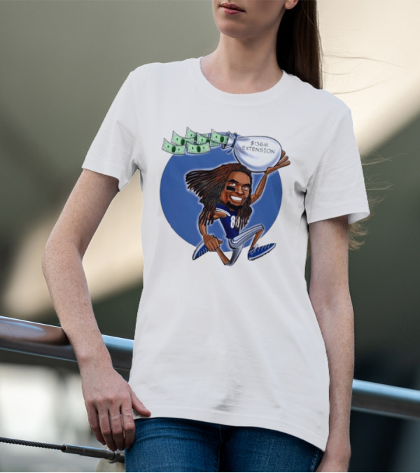 Ceedee Lamb Dallas Cowboys $136M Extension Cartoon T-Shirt