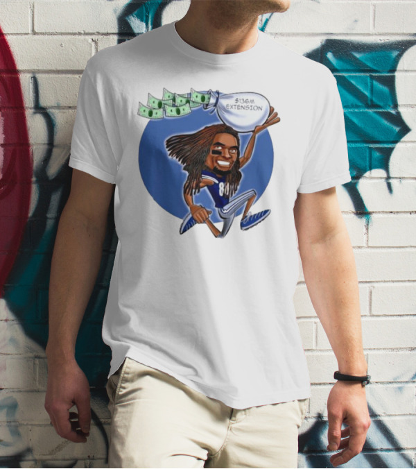 Ceedee Lamb Dallas Cowboys $136M Extension Cartoon T-Shirt