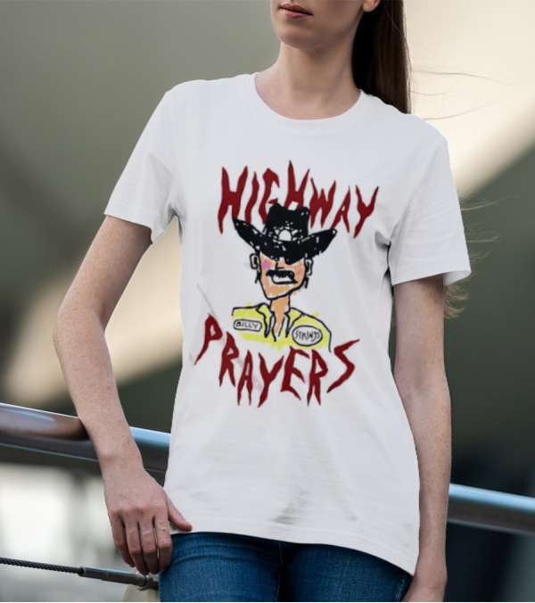 Highway Prayers Cowboy Sheriff With Billy Strings Badge T-Shirt