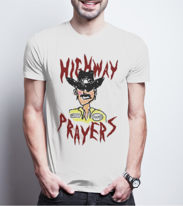 Highway Prayers Cowboy Sheriff With Billy Strings Badge T-Shirt