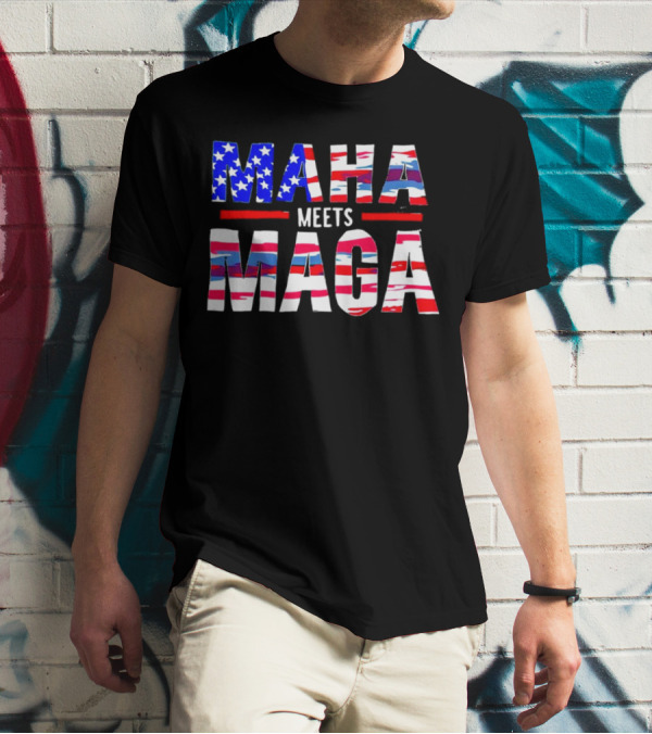 MAHA Meets MAGA US Flag T-Shirt