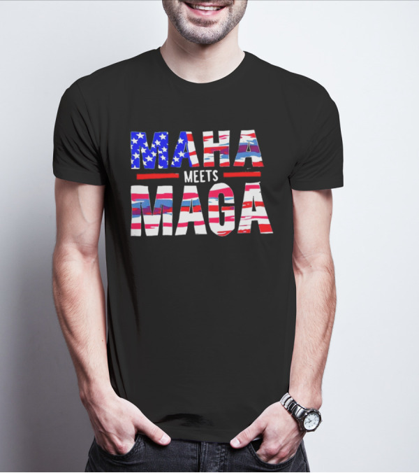 MAHA Meets MAGA US Flag T-Shirt