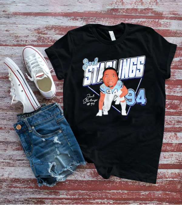 Joel Starlings North Carolina Tar Heels #94 Cartoon Character T-Shirt