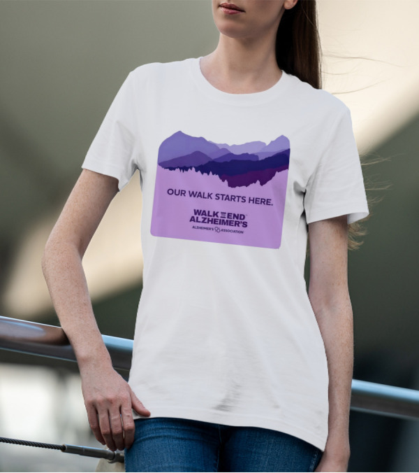Our Walk Starts Here Walk To End Alzheimer’s Alzheimer's Association T-Shirt