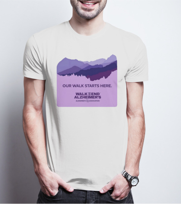 Our Walk Starts Here Walk To End Alzheimer’s Alzheimer's Association T-Shirt