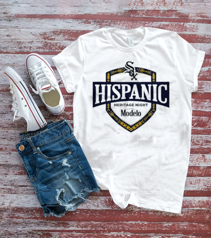 Chicago White Sox Hispanic Heritage Night Modelo Sox Logo Badge T-Shirt