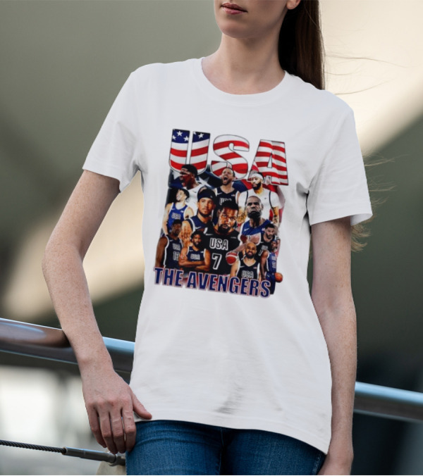 USA The Avengers All Team Players Basketball Stars T-Shirt
