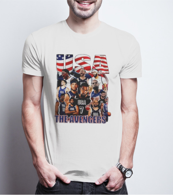 USA The Avengers All Team Players Basketball Stars T-Shirt