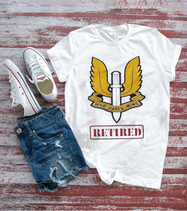 Who Dares Wins Retired SAS Regiment Badge T-Shirt