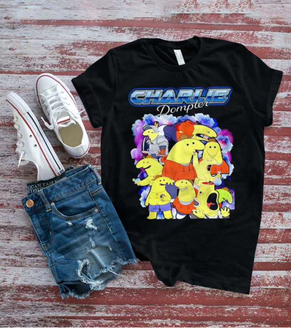 Charlie Dompler Colorful Cartoon Characters T-Shirt