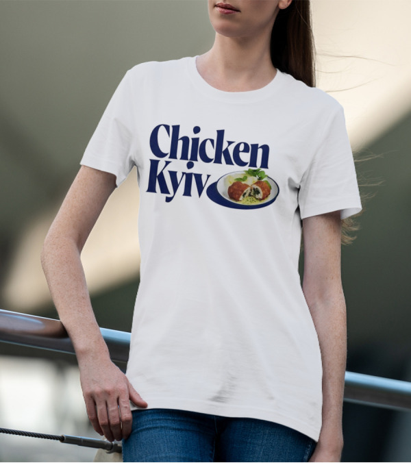 Chicken Kyiv Plate With Stuffed Cutlet And Greens T-Shirt