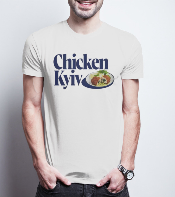 Chicken Kyiv Plate With Stuffed Cutlet And Greens T-Shirt