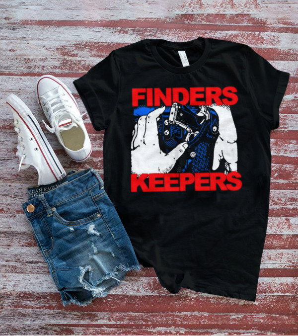 Finders Keepers Gun In Holster Pop T-Shirt