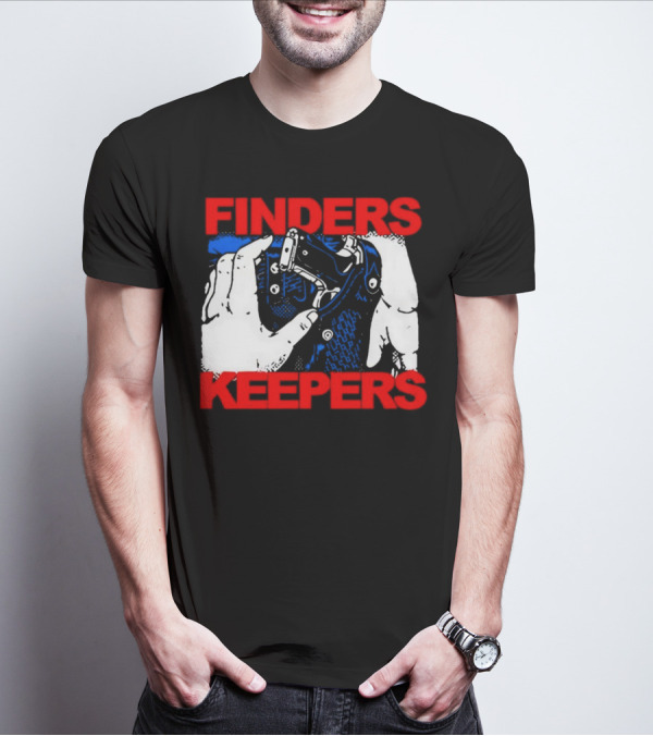 Finders Keepers Gun In Holster Pop T-Shirt