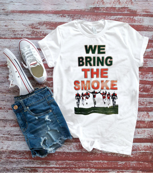 We Bring The Smoke Football Team Players Running With 305 Jerseys T-Shirt