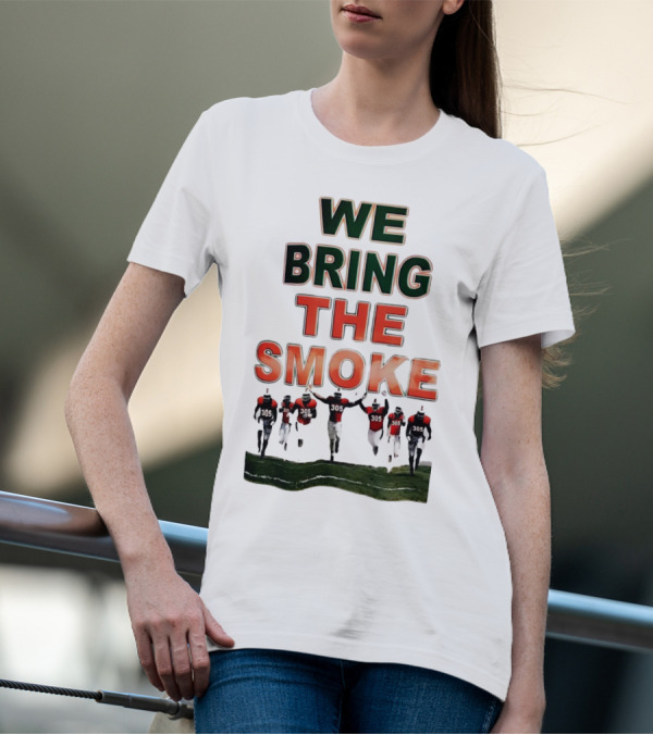 We Bring The Smoke Football Team Players Running With 305 Jerseys T-Shirt