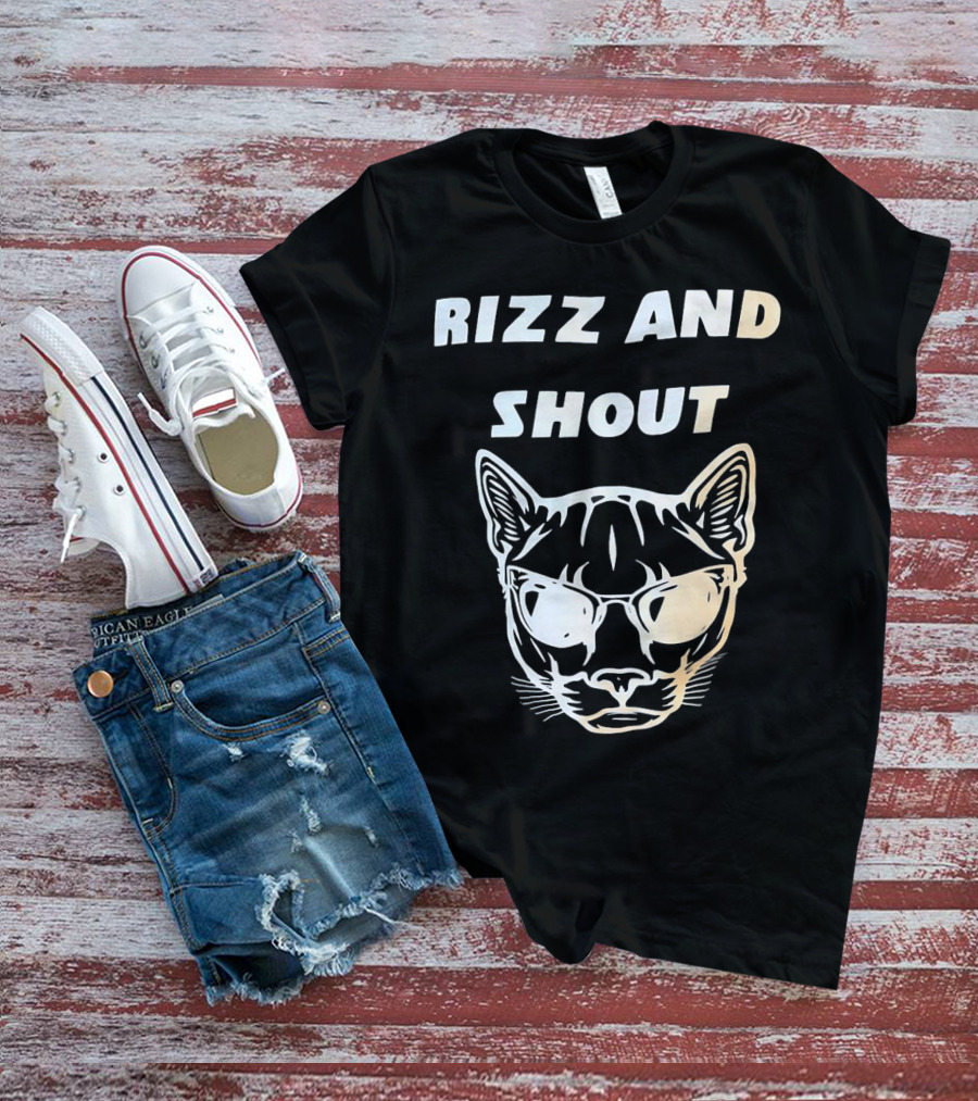 Rizz And Shout Panther With Sunglasses T-Shirt