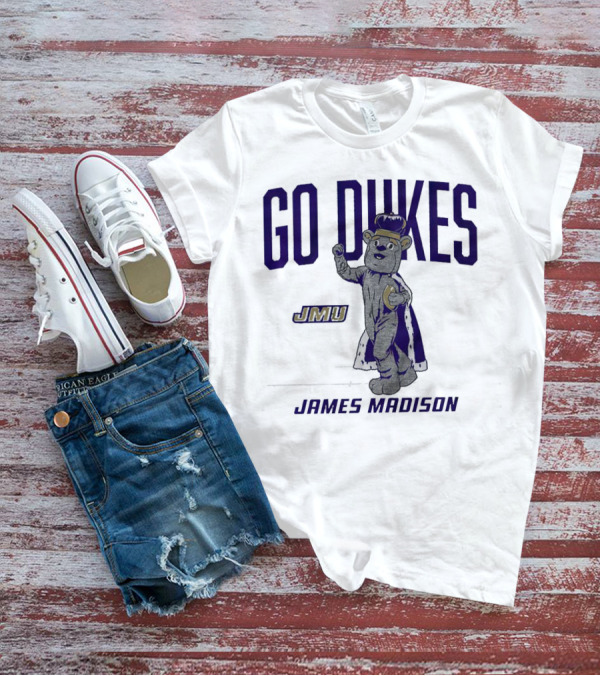 James Madison Dukes JMU Go Dukes Mascot T-Shirt