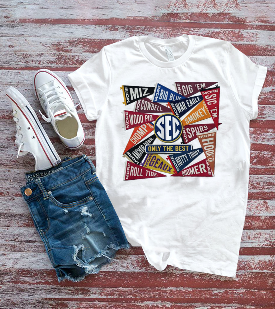 SEC Only The Best Mizzou Tigers More Pennants T-Shirt
