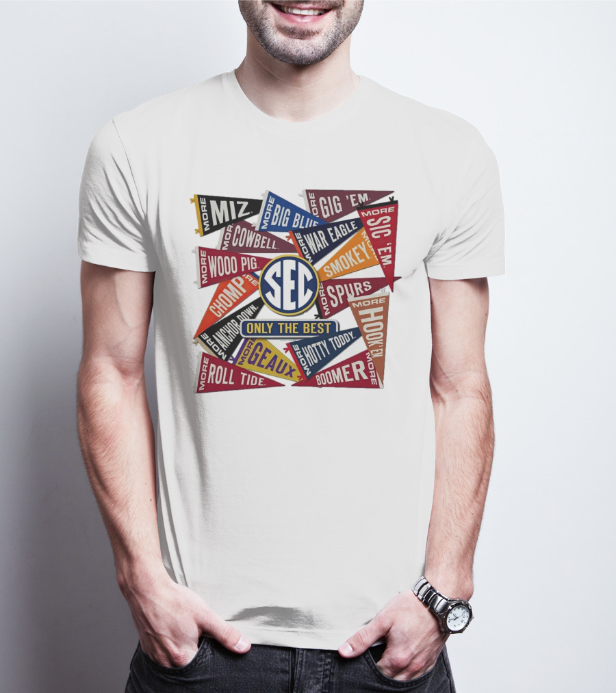 SEC Only The Best Mizzou Tigers More Pennants T-Shirt