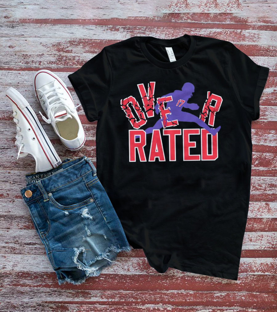Overrated Josh Allen Football Buffalo Bills Player T-Shirt