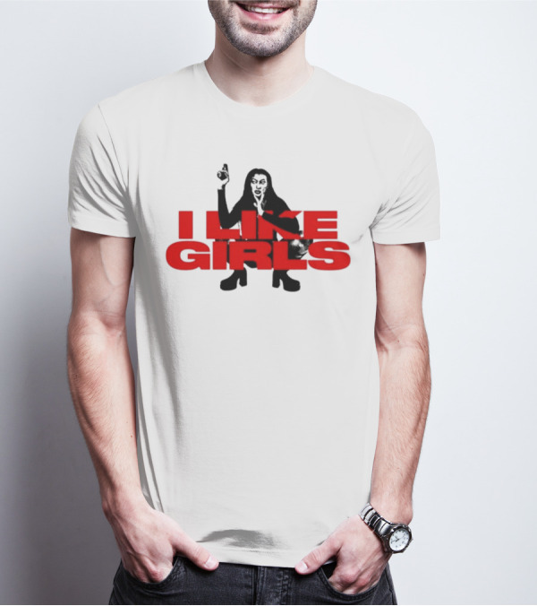 Swan Wearing I Like Girls Robapollo T-Shirt