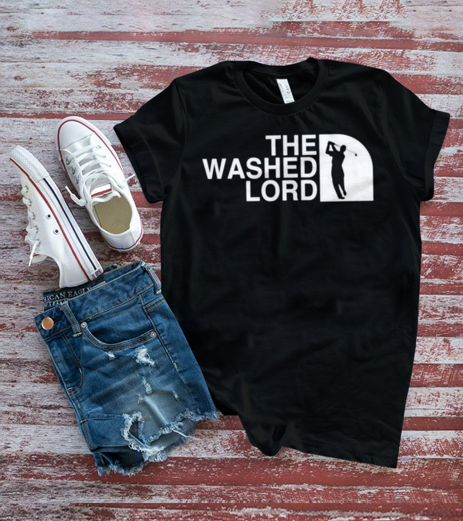 The Washed Lord Golf Swing Silhouette Mock T-Shirt