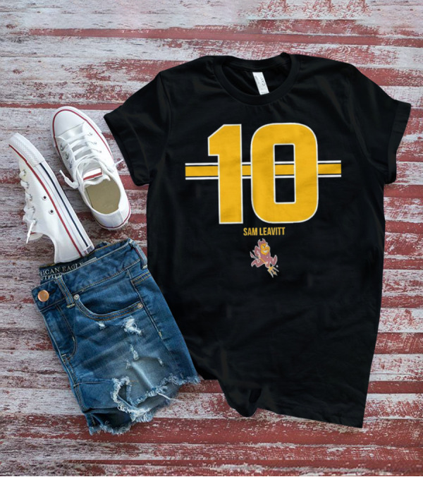 Sam Leavitt 10 Arizona State Sun Devils Football Player Iconic T-Shirt