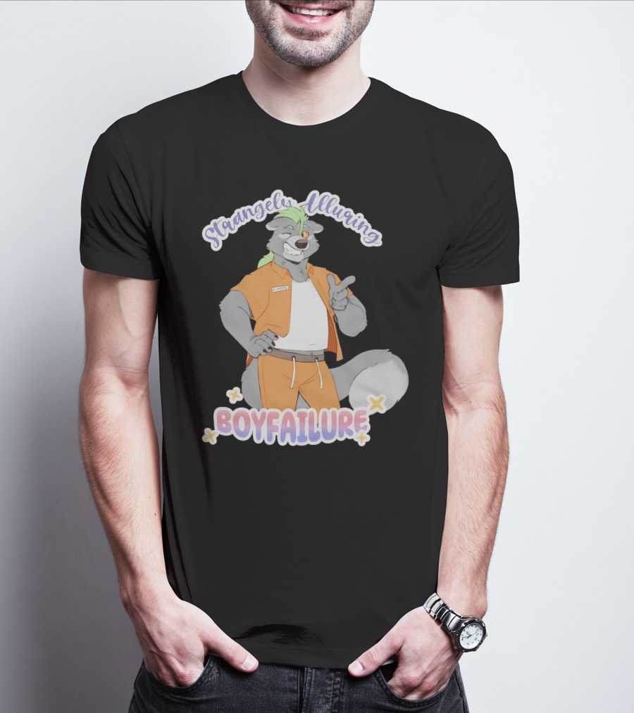 Strangely Alluring Boyfailure Anthro Character In Orange T-Shirt